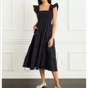 Hill house nap dress Ellie black poplin xs